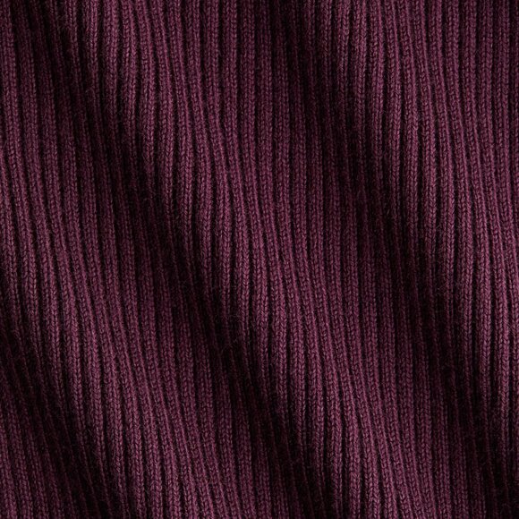 (NWT) H&M - burgundy ruffle ribbed cardigan sweater top (Large) - Picture 5 of 5